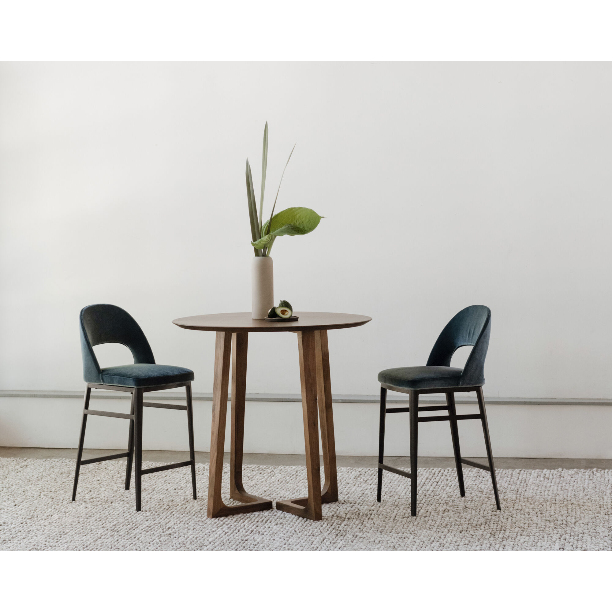 Roger 38 inch Blue Counter Stool