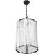 Veil 6 Light 17.25 inch Dark Matte Black Pendant Ceiling Light