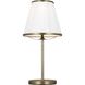 Esther 17 inch 9.00 watt Time Worn Brass Table Lamp Portable Light