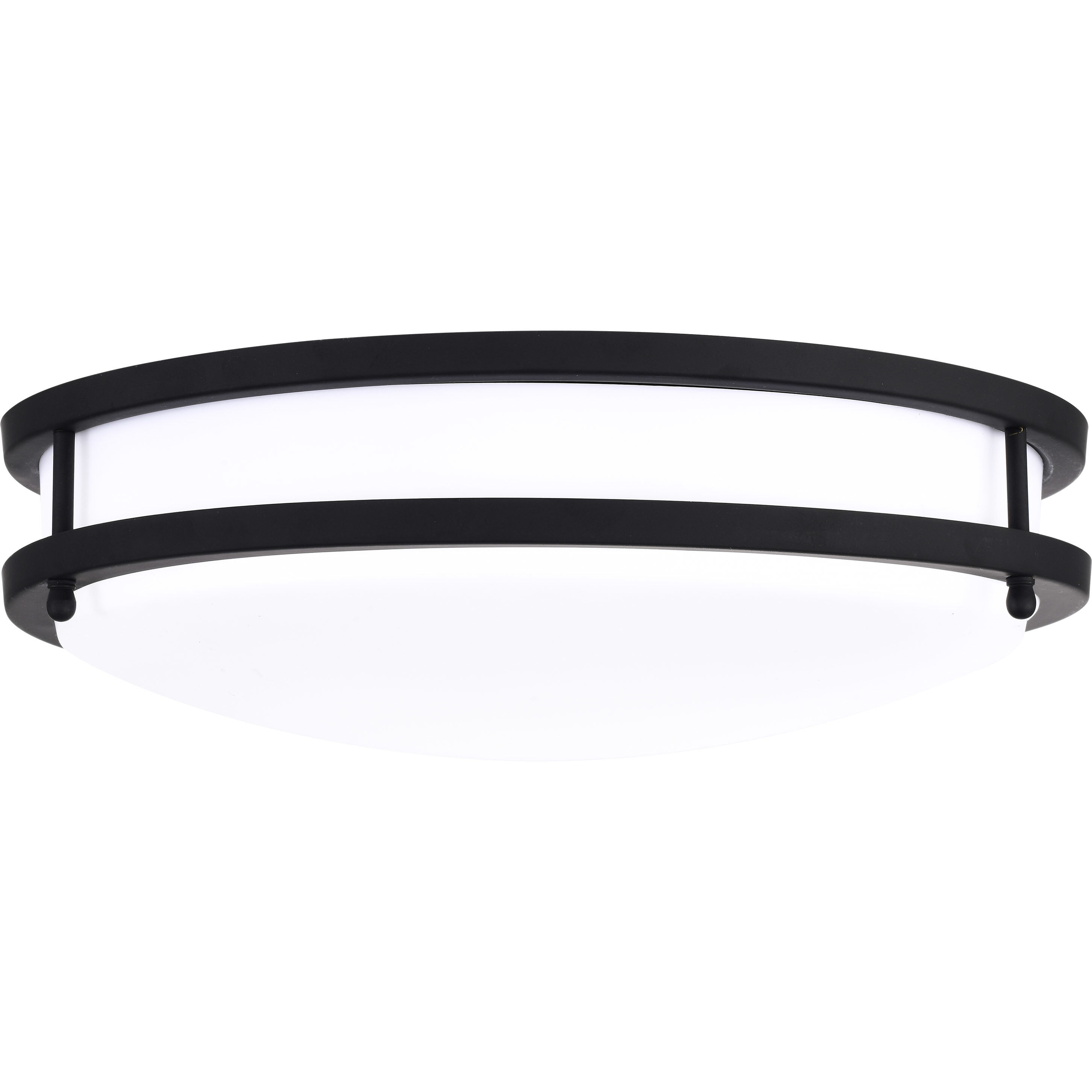 Glamour LED 13 inch Matte Black Flush Mount Ceiling Light