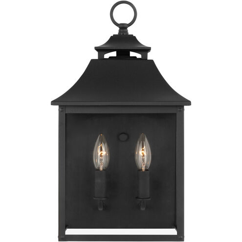 Sean Lavin Galena 2 Light 17 inch Textured Black Outdoor Wall Lantern