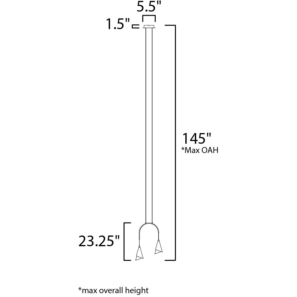 Mermaid LED 5.5 inch Black and Metallic Gold Single Pendant Ceiling Light