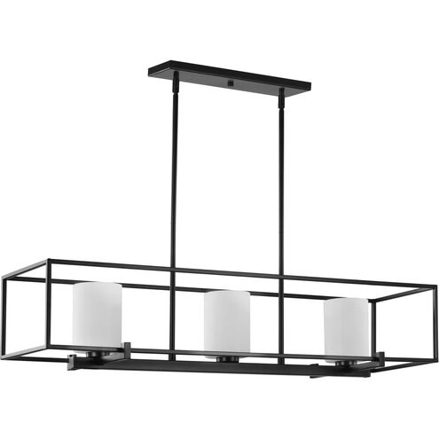 Chadwick 3 Light 40 inch Matte Black Island Chandelier Ceiling Light