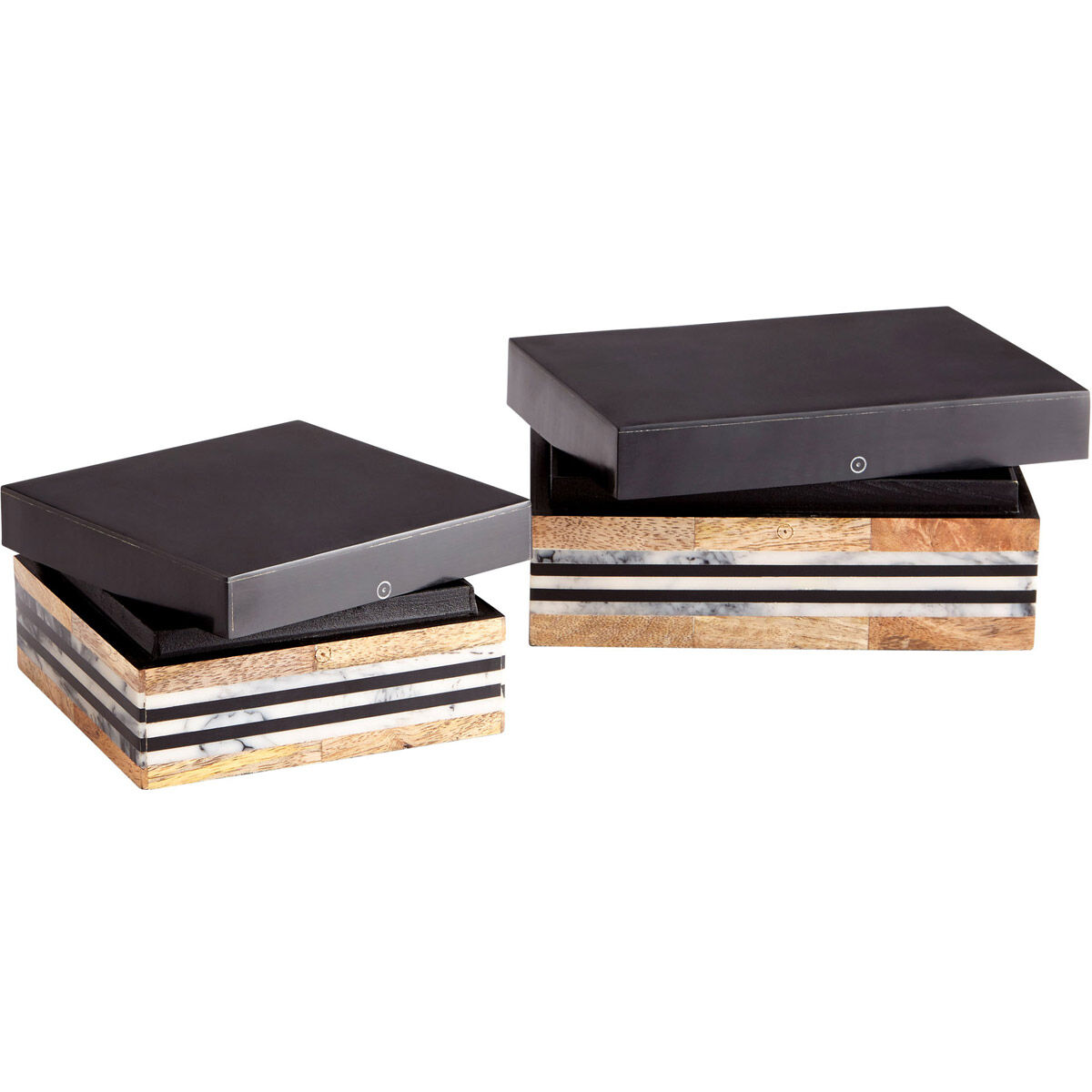 Avondale Natural And Black Container, Small