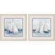 Waterside Collection Distressed Whitewash Framed Art