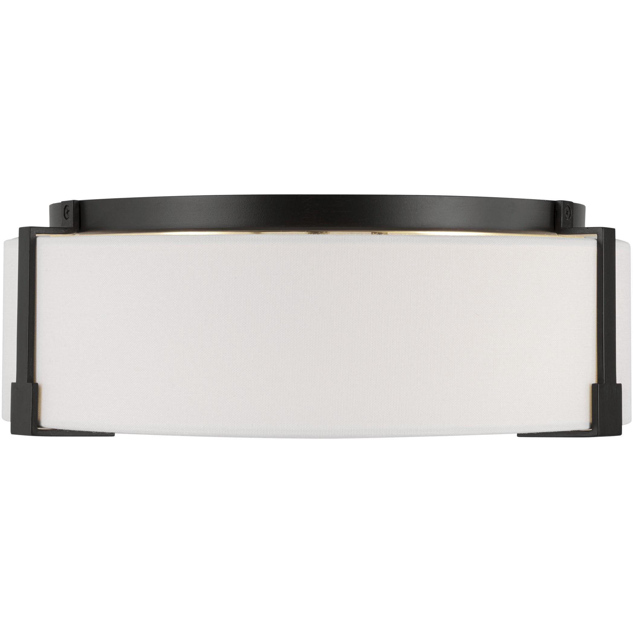 Thom Filicia Bergen 2 Light 14.38 inch Aged Iron Flush Mount Ceiling Light