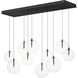 Global LED 41.75 inch Black Multi-Light Pendant Ceiling Light