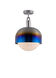 Forked LED 13.39 inch Burnt Steel Flush Mount Ceiling Light
