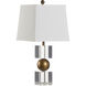 Watts 17.5 inch 100.00 watt Clear and Brown Table Lamp Portable Light