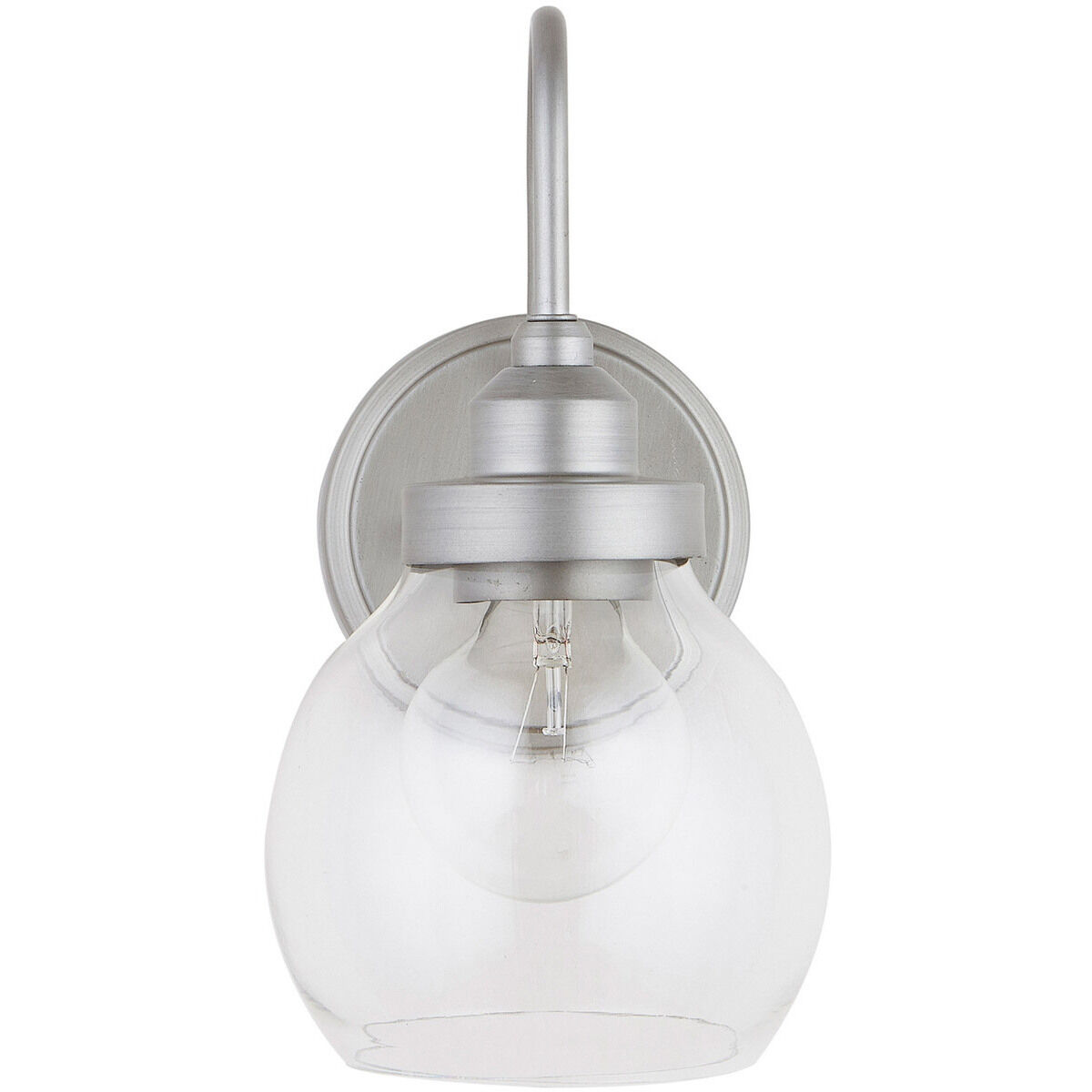 Daphne 1 Light 6 inch Brushed Nickel Painted Sconce Wall Light