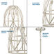 Chastain 3 Light 21 inch Bleached Oak Pendant Ceiling Light