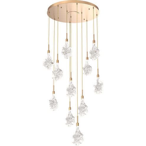 Blossom LED 33.1 inch Novel Brass Chandelier Ceiling Light, Multi-Port
