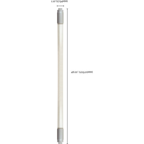 Lumos LED Recessed Double Contact HO/VHO 18.00 watt 6500K LED T8