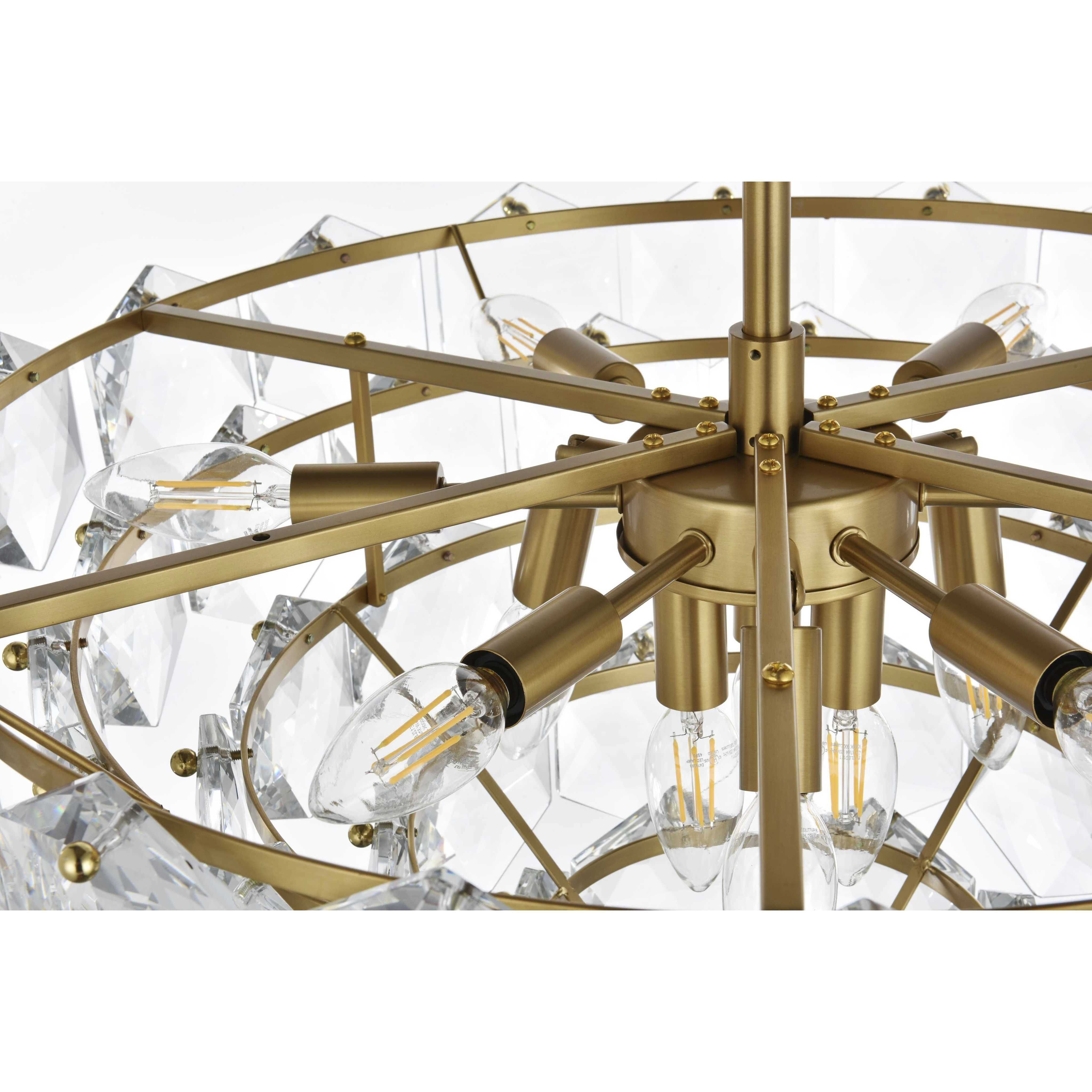 Adaline 11 Light 24 inch Satin Gold Chandelier Ceiling Light