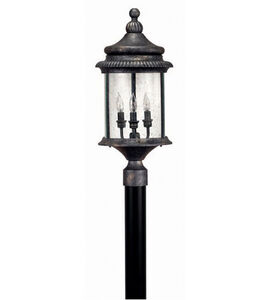 Hinkley Sallet 3 Light Large Post Lantern (Post Sold Separately) in Black Granite 2341BG