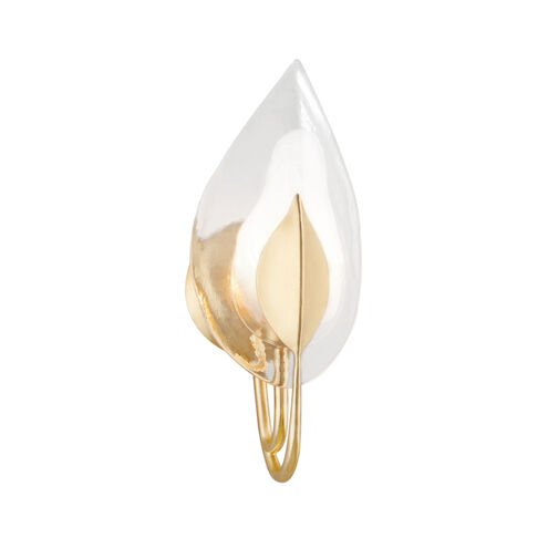 Blossom 1 Light 6.25 inch Gold Leaf Wall Sconce Wall Light