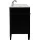 Park Avenue 72 X 22 X 35 inch Black Vanity Sink Set