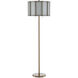 Daze 63 inch 60.00 watt Antique Brass/White Floor Lamp Portable Light