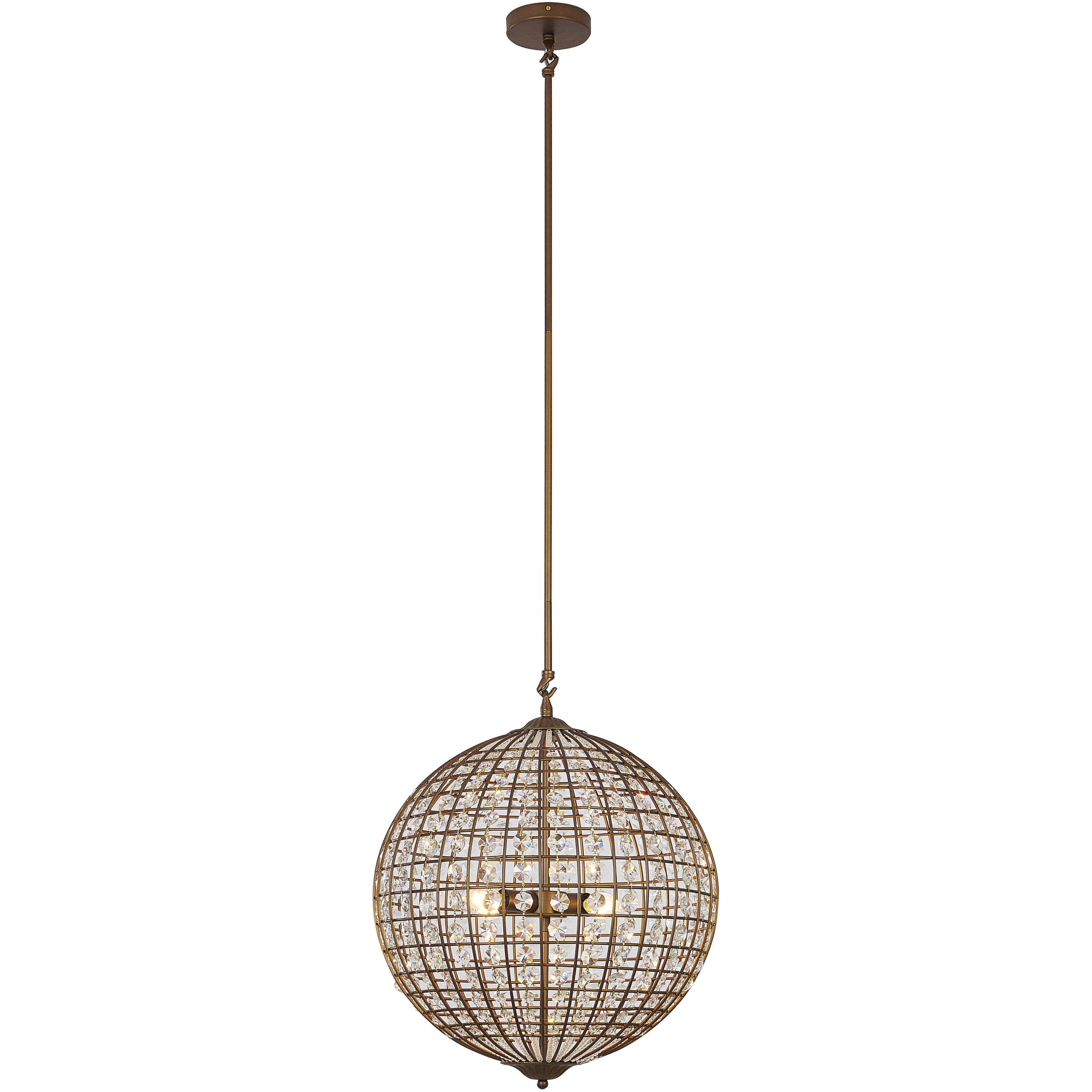 Canada 4 Light 19 inch Bronze Chandelier Ceiling Light