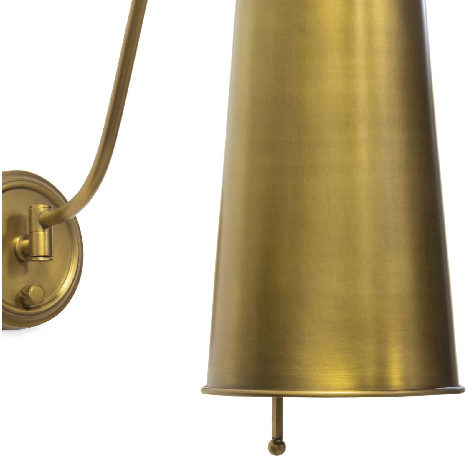 Hattie Wall Sconce Wall Light in Natural Brass