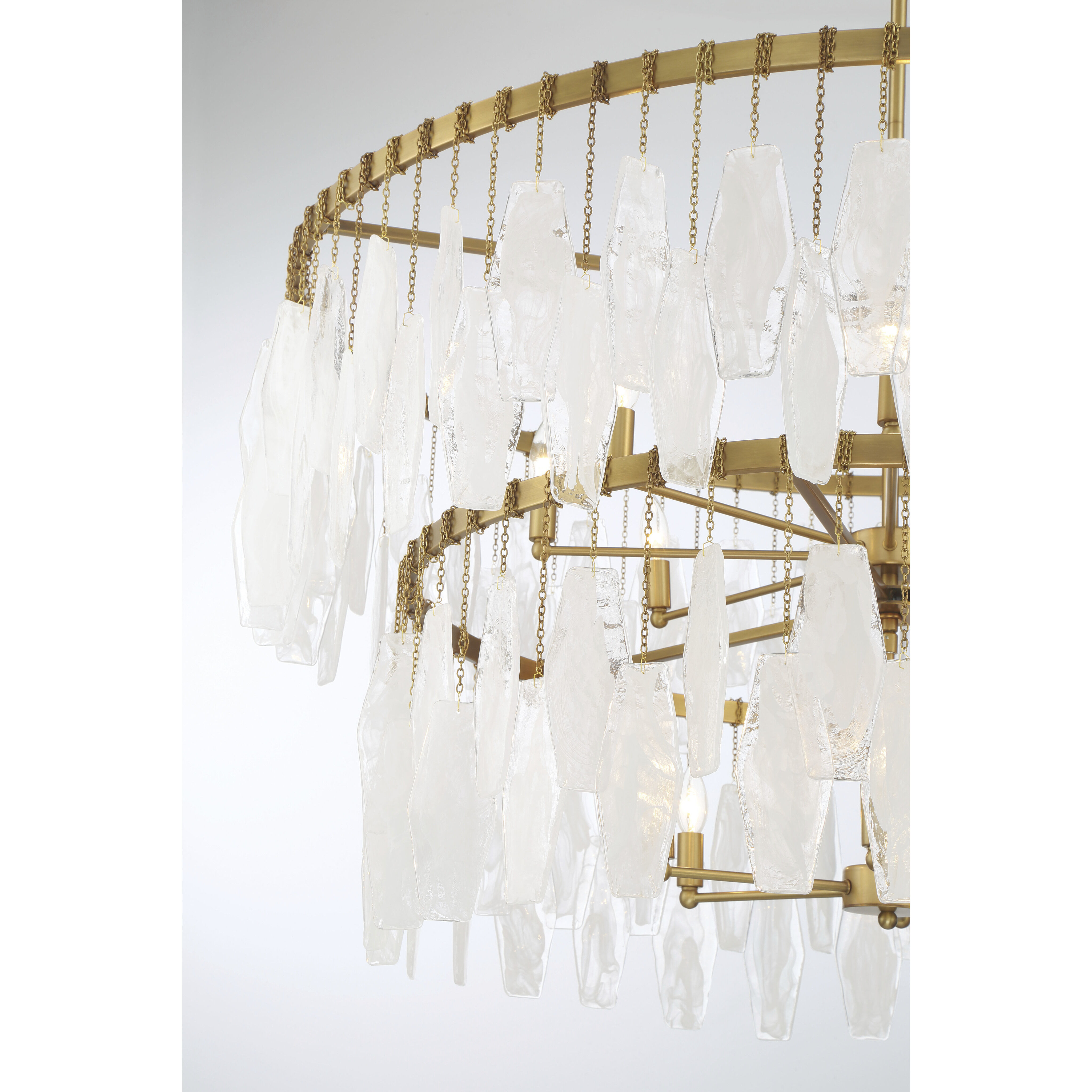 Willow 14 Light 45 inch Legacy Brass Pendant Ceiling Light