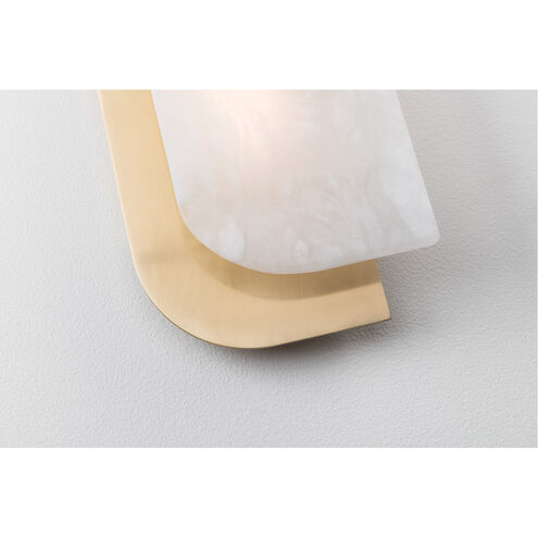 Yin & Yang LED 5.5 inch Aged Brass ADA Wall Sconce Wall Light