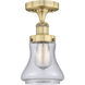 Bellmont 1 Light 6.5 inch Brushed Brass Semi-Flush Mount Ceiling Light