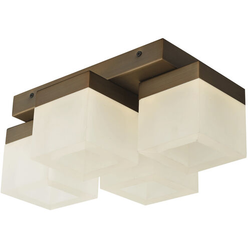 Cubic LED 9 inch Bronze Flush Mount Ceiling Light