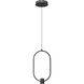 Saros LED 8.75 inch Matte Black Pendant Ceiling Light