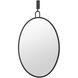 Stopwatch 33.25 X 22.25 inch Black Powder Room Wall Mirror, Varaluz Casa