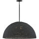 Dalia 3 Light 35 inch Black Chandelier Ceiling Light, Drum