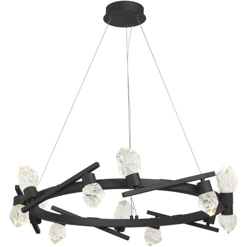 Kosmyc LED 33.25 inch Sand Black Chandelier Ceiling Light