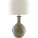 Loro 30.5 inch 150 watt Dark Moss Green/Gold Table Lamp Portable Light