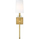 Camila 1 Light 6 inch Rubbed Brass Wall Sconce Wall Light