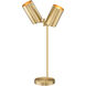 Lumina 23 inch 60 watt Modern Gold Table Lamp Portable Light