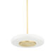 Blyford LED 15.5 inch Aged Brass Pendant Ceiling Light