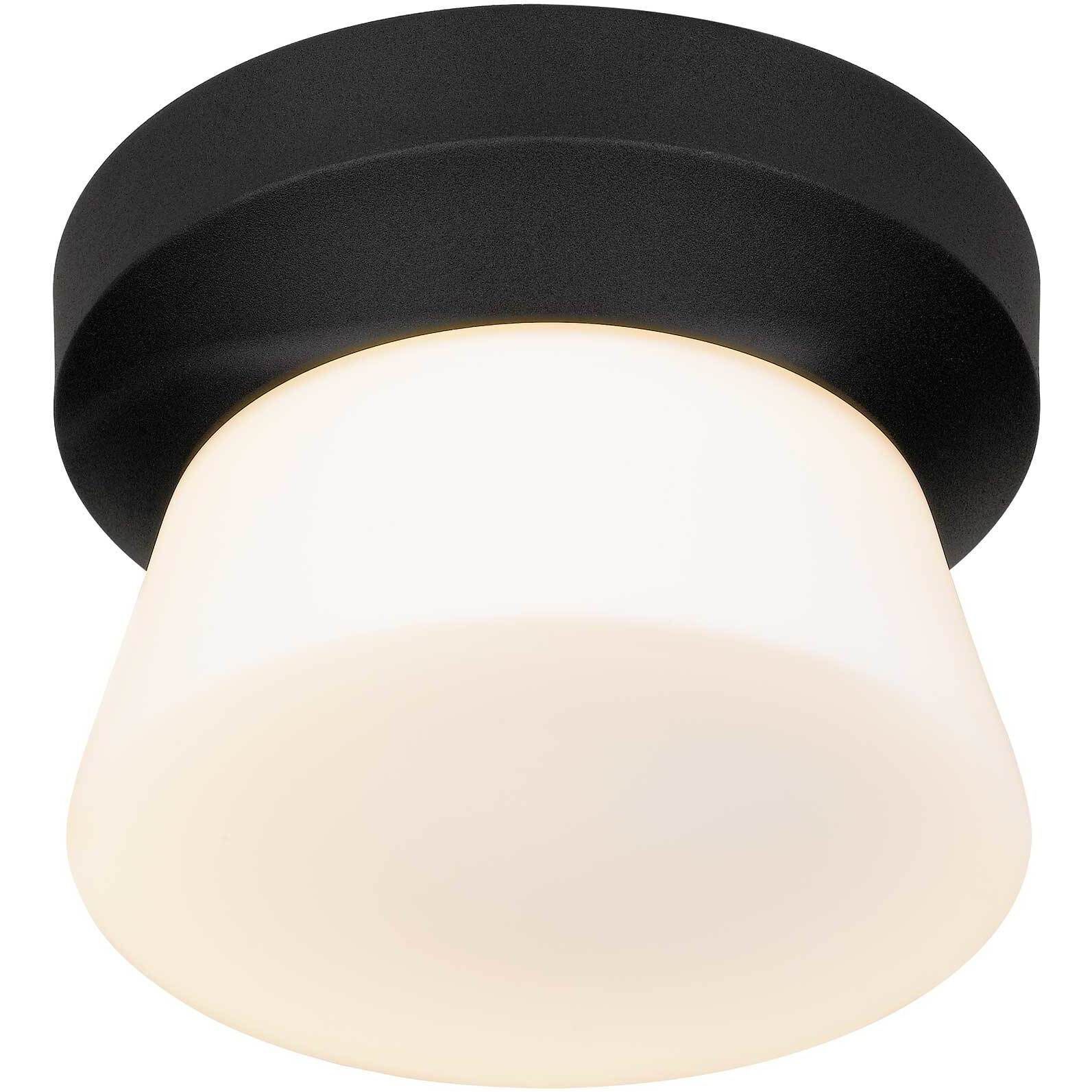 Skirt LED 7 inch Sand Black Outdoor Flush Mount