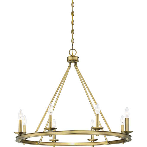 Middleton 8 Light 33 inch Warm Brass Chandelier Ceiling Light, Essentials