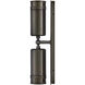 Pratt 2 Light 19 inch Black Oxide Outdoor Wall Mount