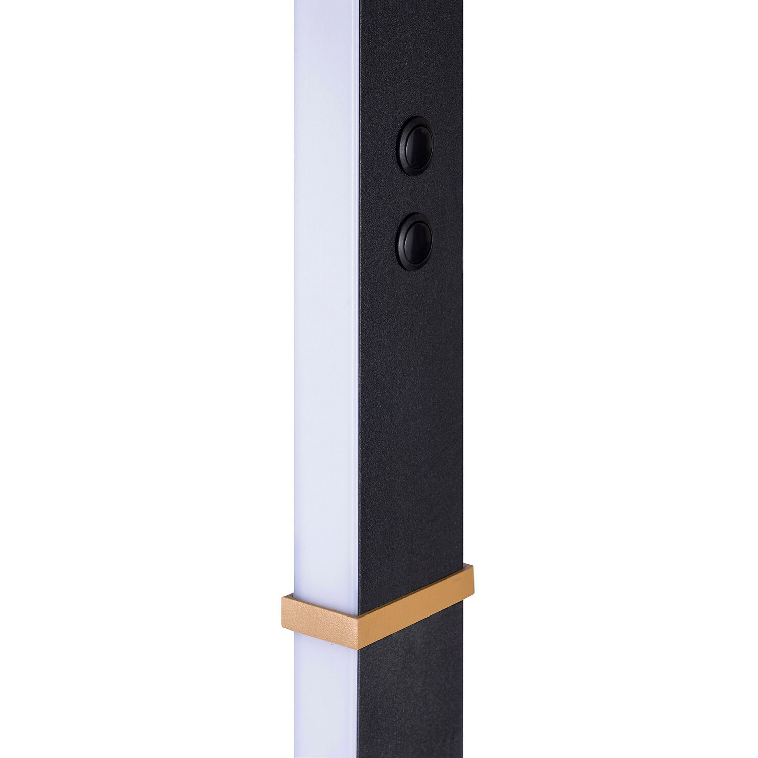 PLEX 72 inch 30 watt Black and Brass Torchiere Portable Light