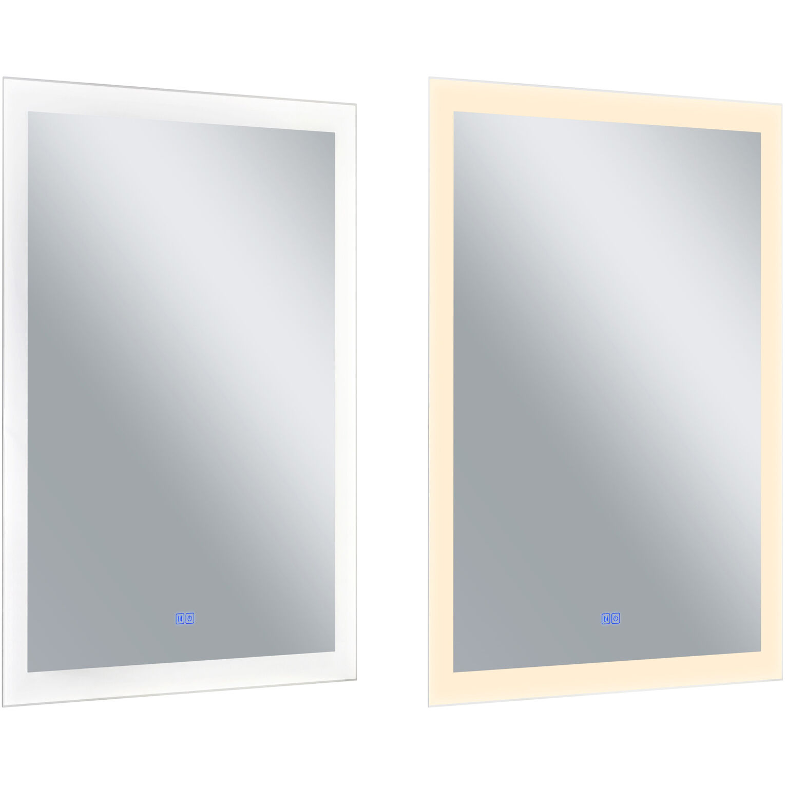 Abigail 49 X 29.5 inch Matte White Mirror, Rectangle