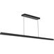Alora Mood Dottie 60 inch Matte Black Linear Pendant Ceiling Light