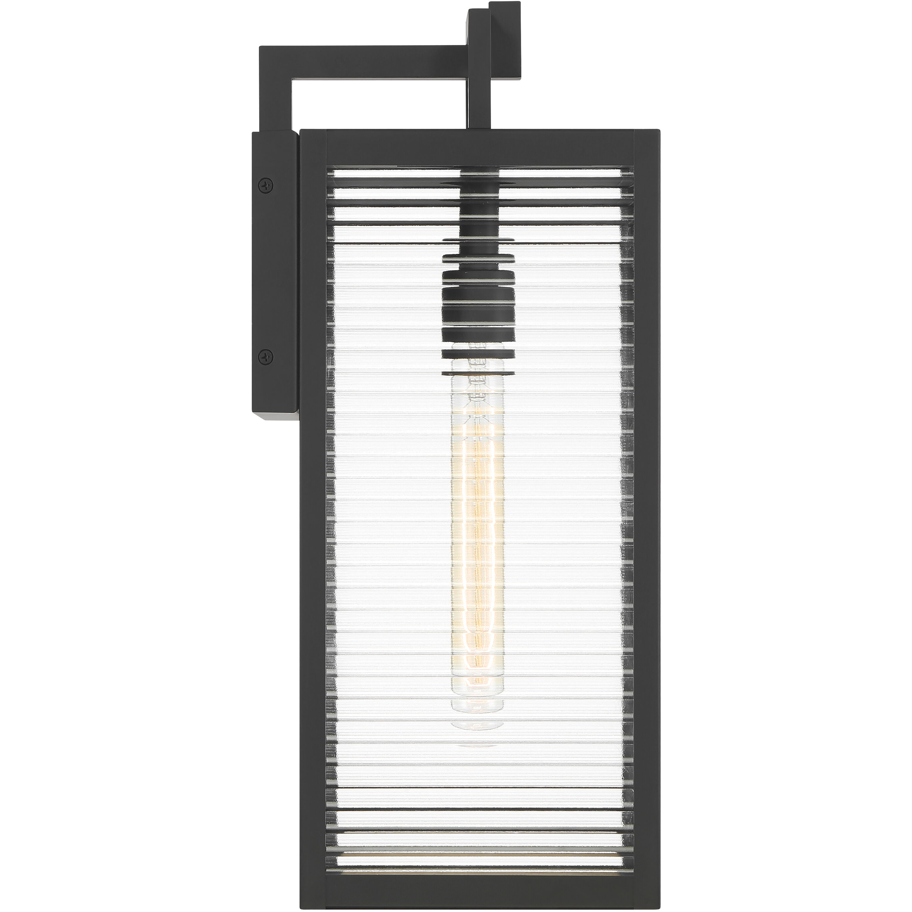 Edgewood 1 Light 19 inch Dark Matte Black Outdoor Wall Sconce