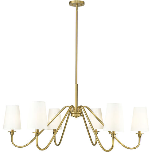 Gianna 6 Light 46.25 inch Modern Gold Chandelier Ceiling Light