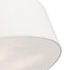 Meridian 6 Light 30 inch Brushed Nickel Semi Flush Ceiling Light