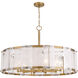Veil 10 Light 36 inch Legacy Brass Pendant Ceiling Light