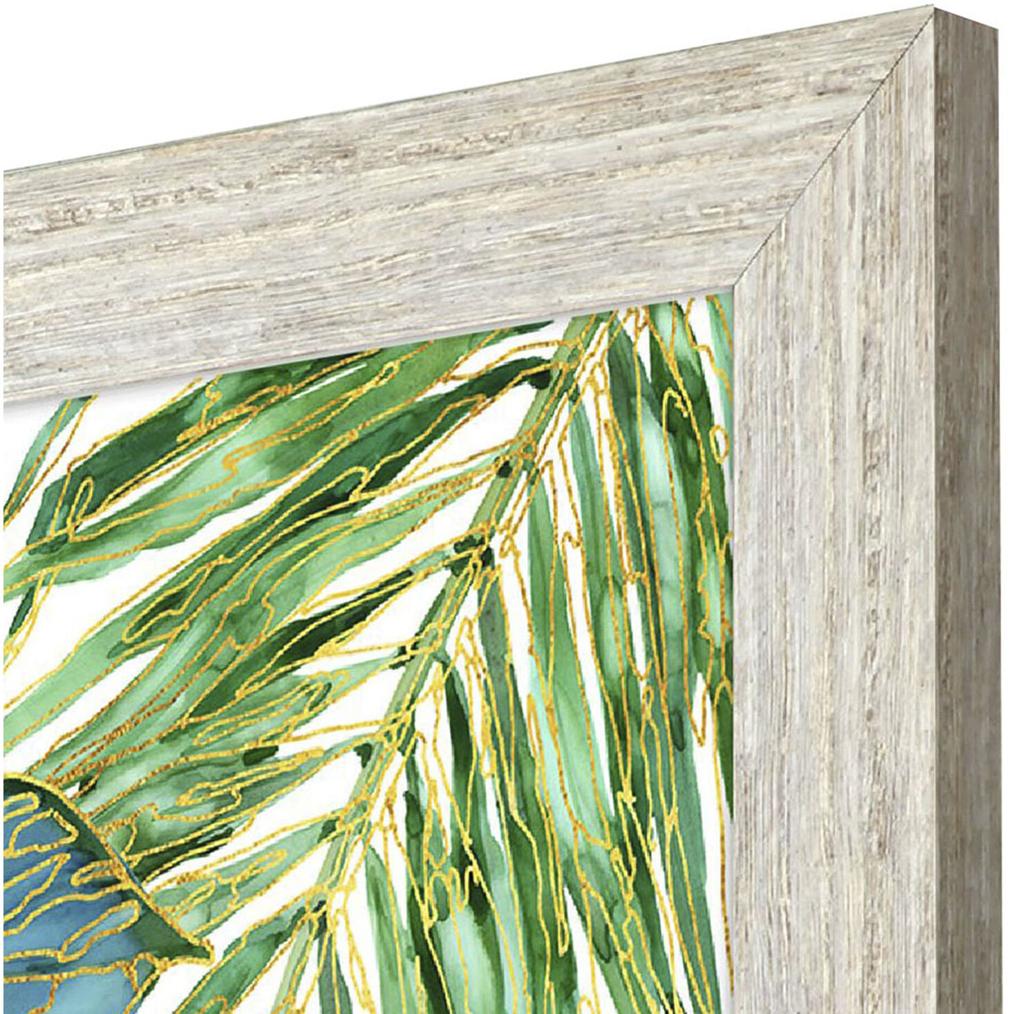 Spectrum Palm Fronds 28 X 28 inch Non-Glass Framed Art, Propac