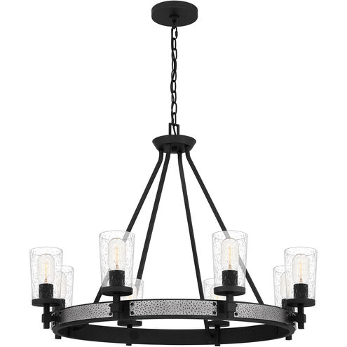 Alpine 8 Light 32 inch Earth Black Chandelier Ceiling Light