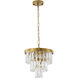Canada 3 Light 11.8 inch Chrome Chandelier Ceiling Light