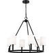 Drew & Jonathan Egmont 6 Light 28 inch Midnight Black Chandelier Ceiling Light
